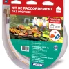 ADDAX - Kit de connexion propane (détendeur + tuyau 1,50m + cle) addax