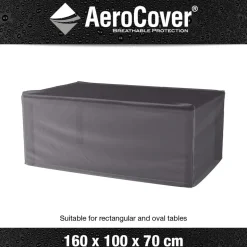 AEROCOVER - Housse de protection respirante pour table de jardin pour table 160x100xh70 cm