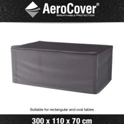AEROCOVER - Housse de protection respirante pour table de jardin pour table 300x110xh70 cm