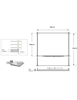 ALTANKA - Abri de jardin en bois - 4x4 m + terrasse avec balustrade et avant-toit en bois - 28 m2 - dom371+dom618+dom548+pod04 - altanka