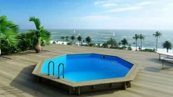 ALTANKA - Piscine en bois 4,71x4,72 - h.1,20 m autoportante - bas753osp+sza7 - altanka