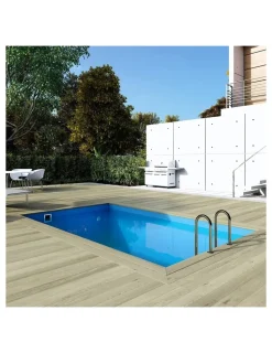 ALTANKA - Piscine en bois aqua 4,65x2,85 - h.1,24 m fixations à sceller - bas7306ospi+sza - altanka