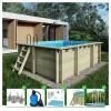 ALTANKA - Piscine en bois aqua 4,65x2,85 - h.1,24 m fixations à sceller - bas7306ospi - altanka