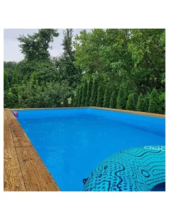 ALTANKA - Piscine en bois aqua 8,5x4,35 - h.1,45 m fixations à sceller - bas7309ospi - altanka