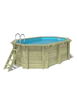 ALTANKA - Piscine en bois nemo 4,3x3 - h.1,31 m fixations à sceller - bas7303ospi - altanka