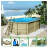 ALTANKA - Piscine en bois nemo 5,79x3,49 - h.1,45 m cadre en métal, sans dalle béton - bas7304ospu - altanka