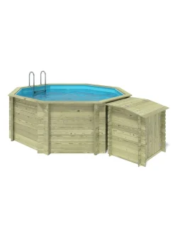 ALTANKA - Piscine en bois coral 3,25x3,25 - h.1,18 m autoportante - bas7301osp+sza - altanka