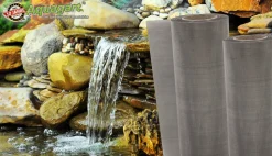 AQUAGART - 30 cm x 50 cm toile en acier inoxydable pour filtre de tamis, tamis recourbé, tamis, bassin de jardin