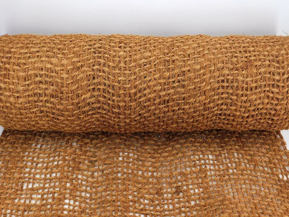 AQUAGART - 75 m filet anti-érosion en fibre de coco 1 m de large, film pour bassin de jardin, natte en fibre de coco 750 g
