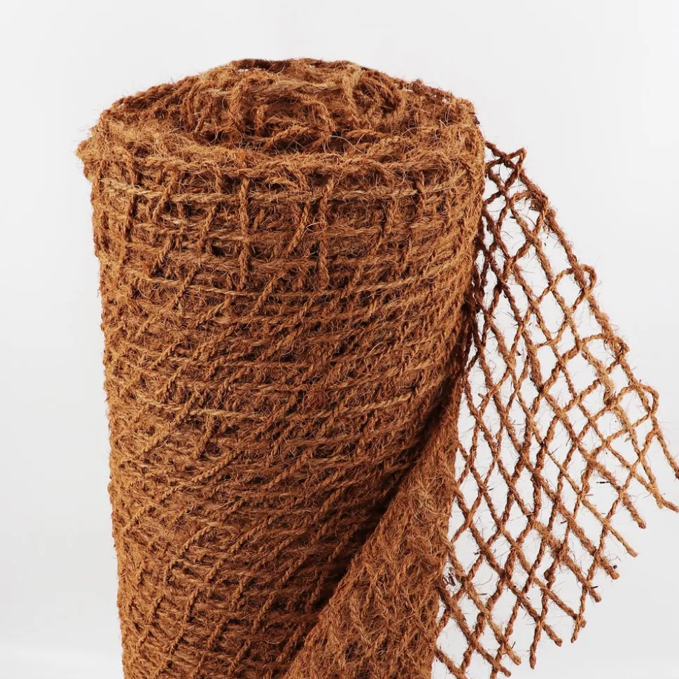 AQUAGART - 20 m filet anti-érosion, 1 m de large, liner pour bassin de jardin, natte en fibre de coco 450 g