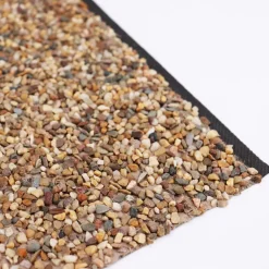 AQUAGART - Bâche gravillonnée 2 m x 1 m de large pour les bords de cours d'eau de jardin, bâche, couleur sable