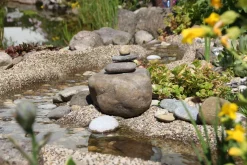 AQUAGART - Bâche gravillonnée 8 m x 0,6 m de large pour les bords de cours d'eau de jardin, bâche, couleur sable