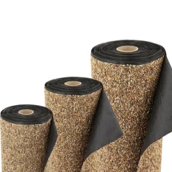 AQUAGART - Bâche gravillonnée 1m x 0,6 m de large pour les bords de cours d'eau de jardin, revêtement de bassin, couleur sable