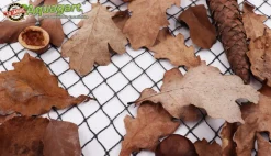 AQUAGART - Filet de bassin 16 m x 6 m noir, filet d'étang à poisson, filet à feuilles, filet, filet de protection contre les oiseaux, robuste