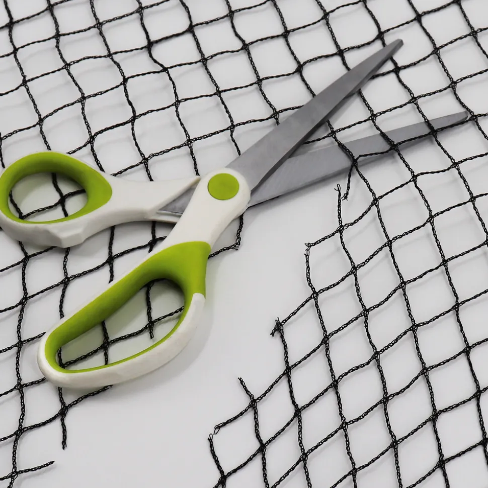 AQUAGART - Filet de bassin 15 m x 8 m noir, filet d'étang à poisson, filet à feuilles, filet, filet de protection contre les oiseaux, robuste