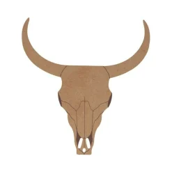 ARTEMIO - Silhouette en bois mdf - buffle - 15 x 14,2 x 0,5 cm