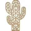 ARTEMIO - Silhouette en bois mdf origami - cactus 15 cm