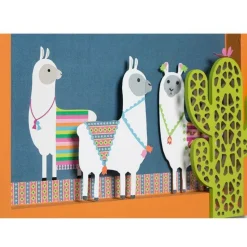 ARTEMIO - Silhouette en bois mdf origami - cactus 15 cm