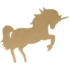 ARTEMIO - Silhouette en bois mdf licorne - 25,5 cm