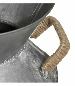 ATMOSPHERA - Pot à lait décoratif en zinc vintage h 37 cm