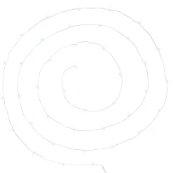 ATMOSPHERA CREATEUR D'INTERIEUR - Guirlandes - 40 micro led - argent et blanc - l400 cm