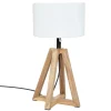 ATMOSPHERA CREATEUR D'INTERIEUR - Lampes à poser d'extérieur "matia" - bois d'acacia - marron caramel - h59 cm