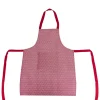 ATMOSPHERA CREATEUR D'INTERIEUR - Tablier imprimé "olia" - rouge - coton 60x80 cm