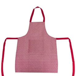ATMOSPHERA CREATEUR D'INTERIEUR - Tablier imprimé "olia" - rouge - coton 60x80 cm