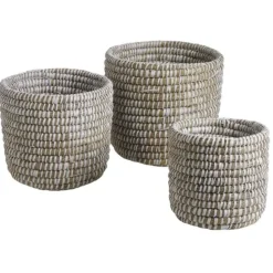 AUBRY GASPARD - Cache pot jonc de mer pot de 21 cm