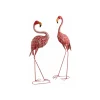 AUBRY GASPARD - Flamant rose en métal laqué lot de 2