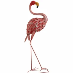 AUBRY GASPARD - Flamant rose en métal laqué lot de 2