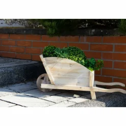 AUBRY GASPARD - Jardinière brouette en bois