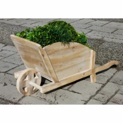 AUBRY GASPARD - Jardinière brouette en bois