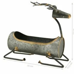 AUBRY GASPARD - Jardinière en métal cerf
