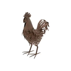 AUBRY GASPARD - Statue décorative en métal vieilli coq