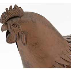 AUBRY GASPARD - Statue décorative en métal vieilli poule