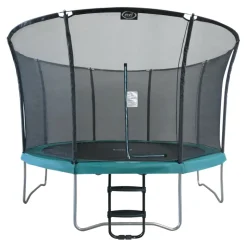 AXI - Axi denver trampoline rond avec échelle & filet ø 366 cm en vert