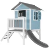 AXI - Axi maison enfant beach lodge xl en bleu avec toboggan en gris
