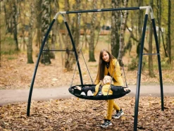 AXI - Axi portique en métal avec balançoire nid d'oiseau enfant