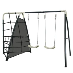 AXI - Axi set de balançoire en métal en anthracite & crème
