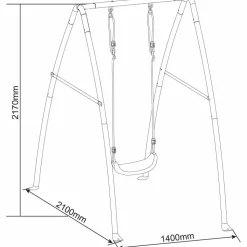AXI - Portique balançoire simple en métal swing
