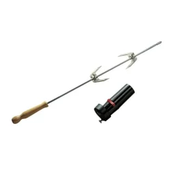 BARBECOOK - Tournebroche rôtissoire + moteur barbecook 60 cm