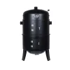 BBQ COLLECTION - Barbecue type baril pour fumer couleur noire bbq
