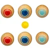 BE TOY'S - Jeu enfant en bois "pétanque" 6cm multicolore