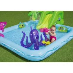 BESTWAY - Aire de jeux pataugeoire - - fantastic aquarium - 239 x 206 x 86 cm - avec fontaine