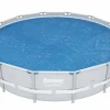 BESTWAY - Bâche solaire rond bestway, l.427 x l.427 cm