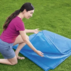 BESTWAY - Bâche solaire rond bestway, l.427 x l.427 cm