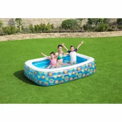 BESTWAY - Bestway piscine gonflable pour enfants bleu 229x152x56 cm