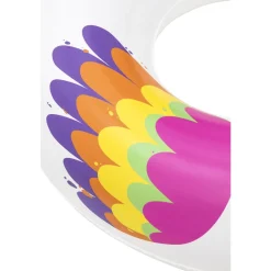 BESTWAY - Bouée ronde licorne Fantasy blanche en vinyle - D.91 cm