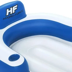 BESTWAY - Chaise longue flottante hydro force 183x97 cm bleu